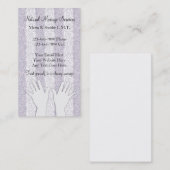 Unieke Visitekaartjes voor massage (Voorkant / Achterkant)