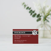 Unieke Visitekaartjes voor moderne verzekeringen (Staand voorkant)
