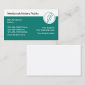 Unieke Visitekaartjes voor notionele openbare dien (Voorkant / Achterkant)