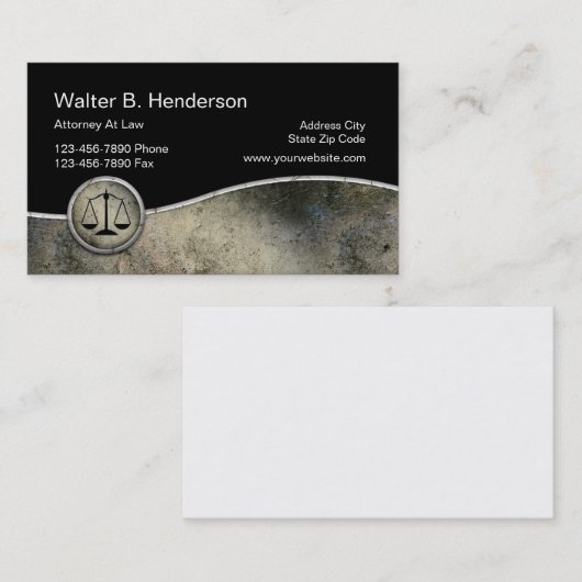 Unieke Visitekaartjes voor openbare aanklager (Voorkant / Achterkant)