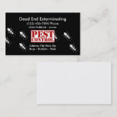 Unieke Visitekaartjes voor pest Control (Voorkant / Achterkant)