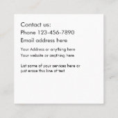 Unieke Visitekaartjes voor plug-ins (Achterkant)