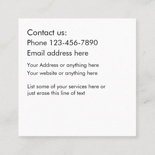 Unieke Visitekaartjes voor plug-ins (Achterkant)