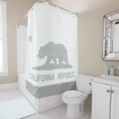 Unieke vlag van het Damaspatroon van Californië Douchegordijn (In situ)