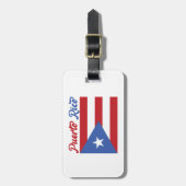 Unieke vlag van Puerto Rico Bagagelabel (Voorkant verticaal)