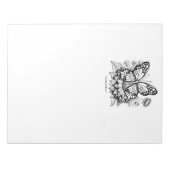 Unieke Vlinder Kleurplaten Notitieblok (Voorkant)