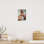 Unieke vormen van continuïteit in de ruimte, 1913  poster (Keuken)