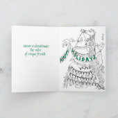 Unieke vrienden feestdagen kaart (Binnen)