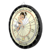 Unieke vrijgezellenfeest leuke tijd dartbord (Voorkant Rechts)