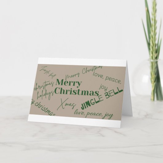 Unieke vrolijke kerst kaart (Voorkant)