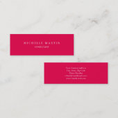 Unieke vrouwelijke exclusieve particuliere special mini visitekaartje (Voorkant / Achterkant)