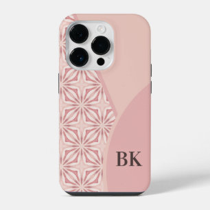 Unieke Vrouwelijke Mooie Roze Geometrische Patroon iPhone 14 Plus Hoesje