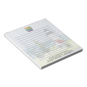 Unieke vuurtoren Corporate Logo bekleed Notitieblok (Schuin)