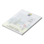 Unieke vuurtoren Corporate Logo bekleed Notitieblok (Linkerzijde)