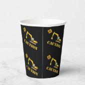 Unieke waarschuwing Constructie Baby shower Verjaa Papieren Bekers (Rechts)