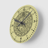 Unieke wand van de vlooienboogvisserij ronde klok (Hoek)