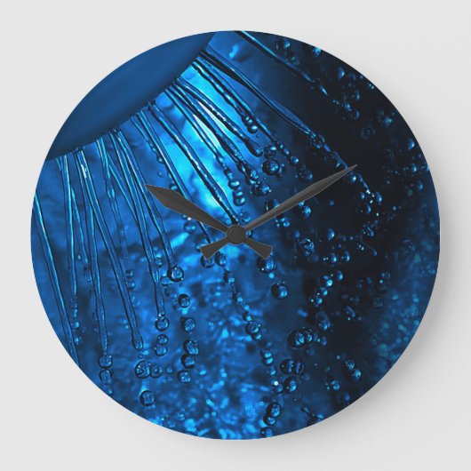 Unieke wandklok in de badkamer (Voorkant)