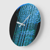 Unieke wandklok in de badkamer (Hoek)