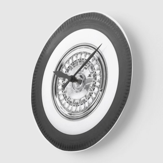 Unieke wandklok met bandontwerp (Hoek)