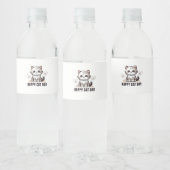 Unieke waterflesjes met Schattigee Cat Design Waterfles Etiket (Flessen)