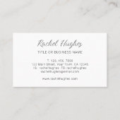 Unieke Waterverf Bloemen Visitekaartje (Achterkant)