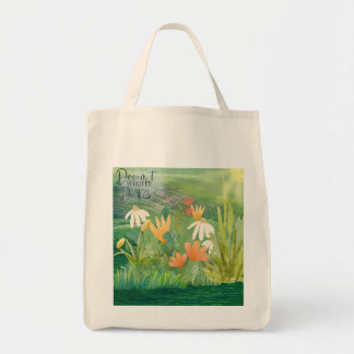 Unieke Waterverf Design Canvas tas