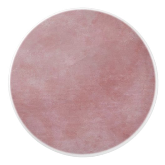 Unieke Waterverf geweven look roze lade Keramische Knop (Voorkant)