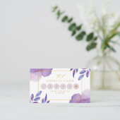 Unieke Waterverf Modern Loyalty Card Visitekaartje (Staand voorkant)