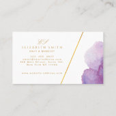 Unieke Waterverf Modern Loyalty Card Visitekaartje (Achterkant)