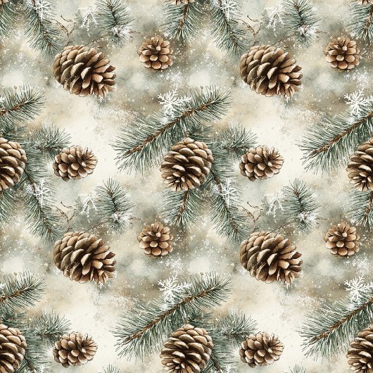 Unieke waterverf neutrale tinten dennenappels deke fleece deken