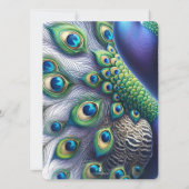 Unieke Waterverf Peacock bruiloft uitnodigingen (Achterkant)