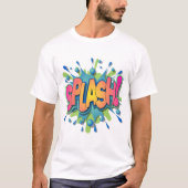 Unieke Waterverf Splatter Graphic T-shirt (Voorkant)