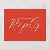 Unieke Waterverf Trouwlied Aanvraag RSVP Briefkaart (Voorkant)