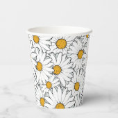 Unieke Waterverf van het heuppatroon van de Daisy  Papieren Bekers (Achterkant)
