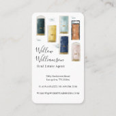 Unieke Waterverf Voordeuren Onroerend goed Visitekaartje (Achterkant)