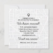 Unieke we hebben Map New Home Address Moving Aankondiging (Achterkant)