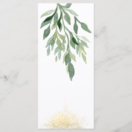 Unieke weddenschapsbuffer voor gastnamen menu (Achterkant)