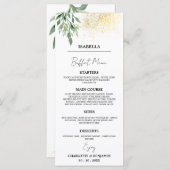 Unieke weddenschapsbuffer voor gastnamen menu (Voorkant / Achterkant)