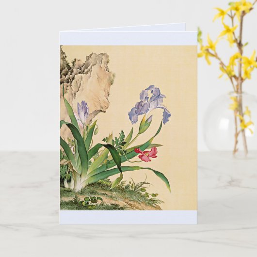 Unieke Wenskaarten Iris Kaart (Gele Bloem)