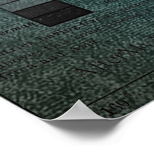 Unieke Wereldkaart Poster (Hoek)