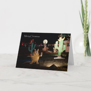 Unieke Westerne Kerst Kaart — Armadillo