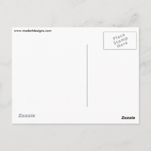 Unieke Whimsical Birds op een Briefkaart van de Ta (Achterkant)