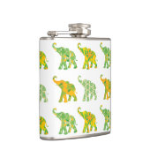 Unieke whimsical Elephant Pattern Art Graphic Cool Heupfles (Rechts)