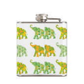 Unieke whimsical Elephant Pattern Art Graphic Cool Heupfles (Achterkant)