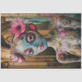 Unieke Whimsical Gotische Gargoyle Decoupage Tissuepapier (Voorkant)