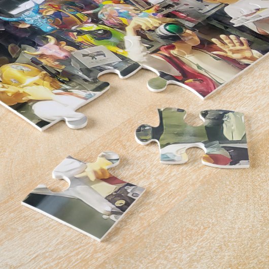 Unieke winkel puzzel legpuzzel (Zijkant)