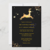 Unieke winterrendierwhisky bruiloft kaart (Voorkant)