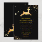 Unieke winterrendierwhisky bruiloft kaart (Voorkant / Achterkant)