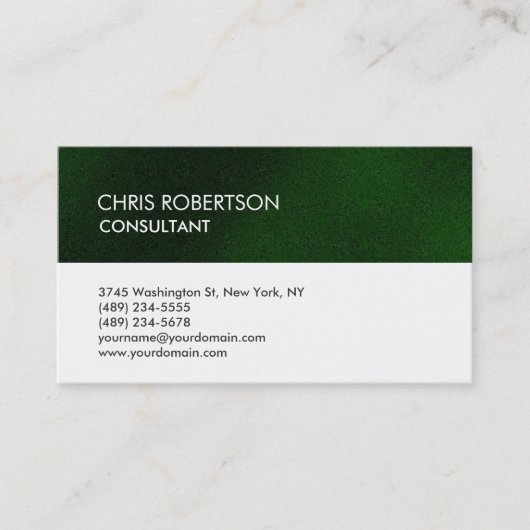 Unieke witte strepe aantrekkelijk visitekaartje (Voorkant)