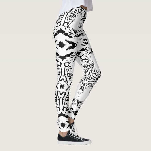 Unieke witte tijgerLeggings Leggings (Rechts)